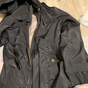 Michael Kors black raincoat
